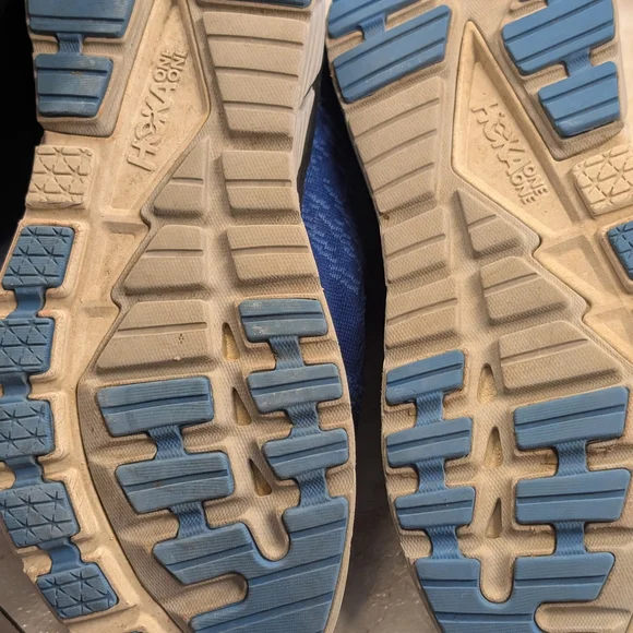 Hoka One One Blue Athletic Shoes - Picture 4 of 6